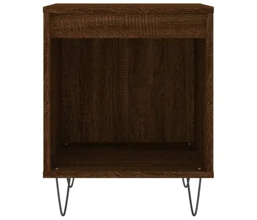Naktinė Spintelė, Ruda Ąžuolo, 40X35X50cm Apdirbta Mediena Naktinė Spintelė, Ruda Ąžuolo, 40X35X50cm Apdirbta Mediena