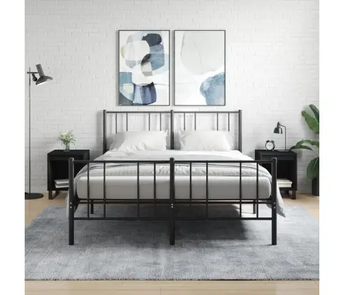 Naktsgaldiņi, 2 Gab., Melni, 40X35X50 Cm, Inženierijas Koks Vidaxl