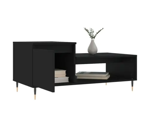 Kafijas Galdiņš, Melns, 100X50X45 Cm, Inženierijas Koks Vidaxl Kafijas Galdiņš, Melns, 100X50X45 Cm, Inženierijas Koks Vidaxl