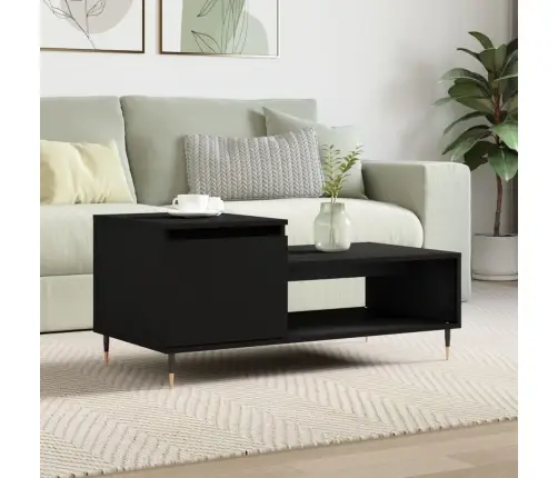 Kafijas Galdiņš, Melns, 100X50X45 Cm, Inženierijas Koks Vidaxl Kafijas Galdiņš, Melns, 100X50X45 Cm, Inženierijas Koks Vidaxl