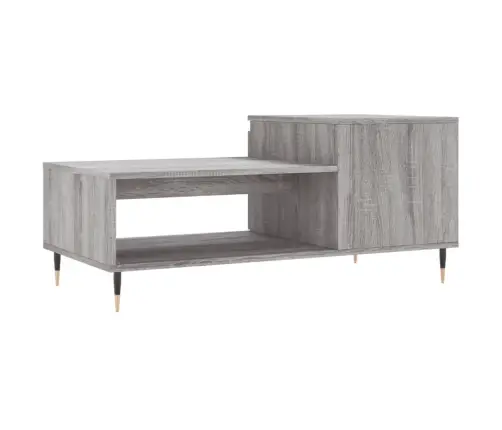 Kafijas Galdiņš, Pelēka Ozola, 100X50X45 Cm, Inženierijas Koks Vidaxl