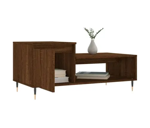 Kafijas Galdiņš, Ozola Krāsa, 100X50X45 Cm, Inženierijas Koks Vidaxl