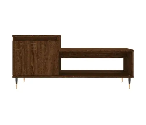 Kafijas Galdiņš, Ozola Krāsa, 100X50X45 Cm, Inženierijas Koks Vidaxl