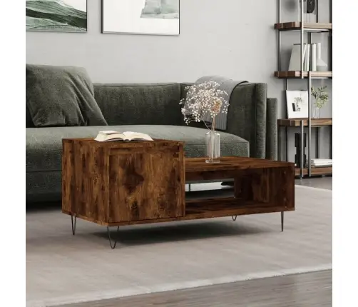 Kafijas Galdiņš, Ozola Krāsa, 100X50X45 Cm, Inženierijas Koks Vidaxl