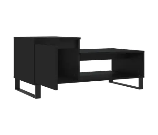 Kafijas Galdiņš, Melns, 100X50X45 Cm, Inženierijas Koks Vidaxl