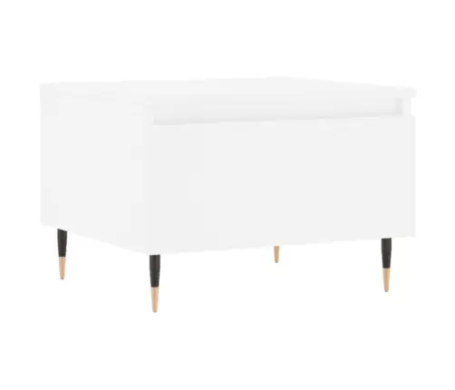 Kafijas Galdiņš, Balts, 50X46X35 Cm, Inženierijas Koks Vidaxl