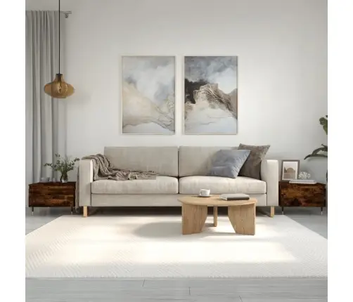 Galdiņi, 2 Gab., Ozolkoka Krāsā, 50X46X35 Cm, Inženierijas Koks Vidaxl