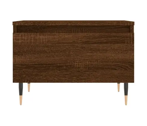 Kafijas Galdiņš, Ozola Krāsa, 50X46X35 Cm, Inženierijas Koks Vidaxl