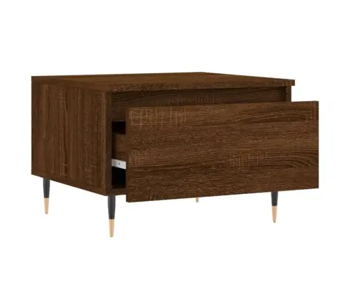 Kafijas Galdiņš, Ozola Krāsa, 50X46X35 Cm, Inženierijas Koks Vidaxl