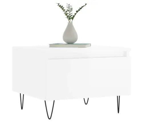 Kavos Staliukai, 2Vnt., Balti, 50X46X35cm Mediena, Blizgūs