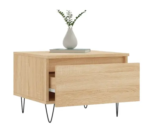 Kafijas Galdiņi, 2 Gab., Ozola, 50X46X35 Cm, Inženierijas Koks Vidaxl