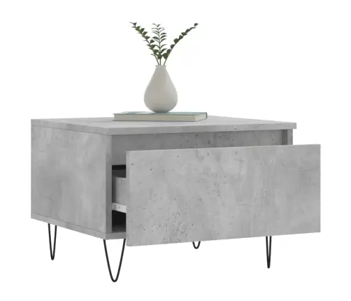 Kohvilaud 2 Tk, Betoonhall, 50 X 46 X 35 cm Tehispuit