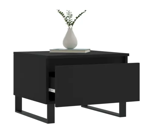Kafijas Galdiņi, 2 Gab., Melni, 50X46X35 Cm, Inženierijas Koks Vidaxl