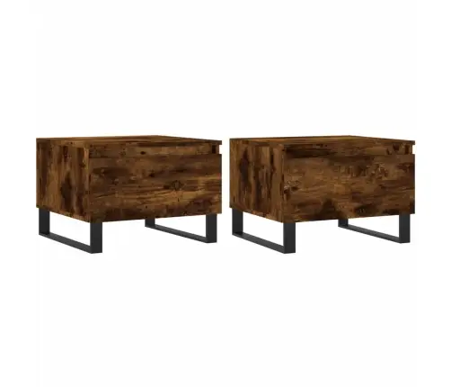 Galdiņi, 2 Gab., Ozolkoka Krāsā, 50X46X35 Cm, Inženierijas Koks Vidaxl