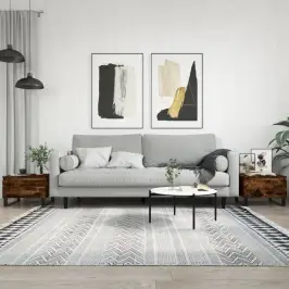 Galdiņi, 2 Gab., Ozolkoka Krāsā, 50X46X35 Cm, Inženierijas Koks Vidaxl