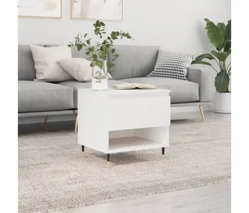 Kohvilaud, Valge, 50 X 46 X 50 cm Tehispuit