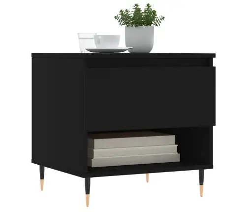 Kafijas Galdiņš, Melns, 50X46X50 Cm, Inženierijas Koks Vidaxl