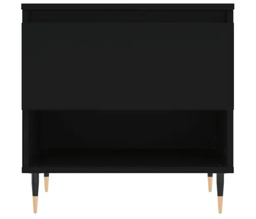 Kafijas Galdiņš, Melns, 50X46X50 Cm, Inženierijas Koks Vidaxl