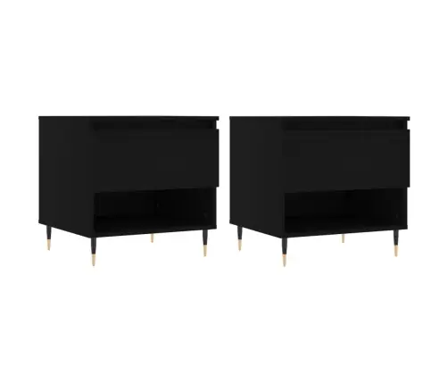 Kafijas Galdiņi, 2 Gab., Melni, 50X46X50 Cm, Inženierijas Koks Vidaxl Kafijas Galdiņi, 2 Gab., Melni, 50X46X50 Cm, Inženierijas Koks Vidaxl