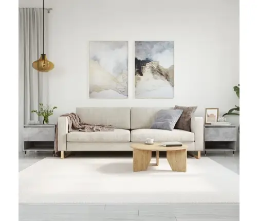 Kafijas Galdiņi, 2 Gab., Pelēki, 50X46X50 Cm, Inženierijas Koks Vidaxl