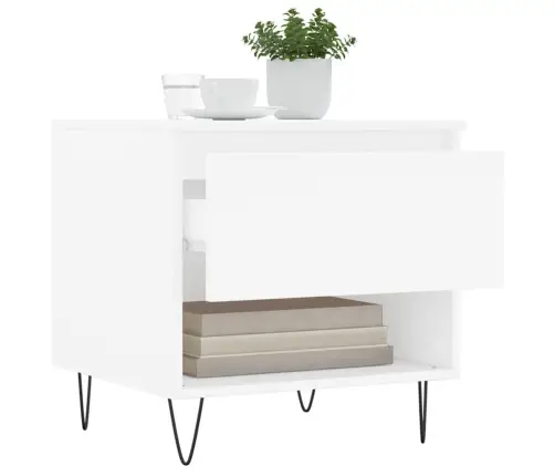 Kafijas Galdiņš, Balts, 50X46X50 Cm, Inženierijas Koks Vidaxl