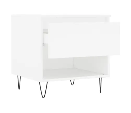 Kohvilauad 2 Tk, Valge, 50 X 46 X 50 cm Tehispuit Kohvilauad 2 Tk, Valge, 50 X 46 X 50 cm Tehispuit