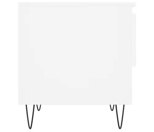 Kohvilauad 2 Tk, Valge, 50 X 46 X 50 cm Tehispuit Kohvilauad 2 Tk, Valge, 50 X 46 X 50 cm Tehispuit