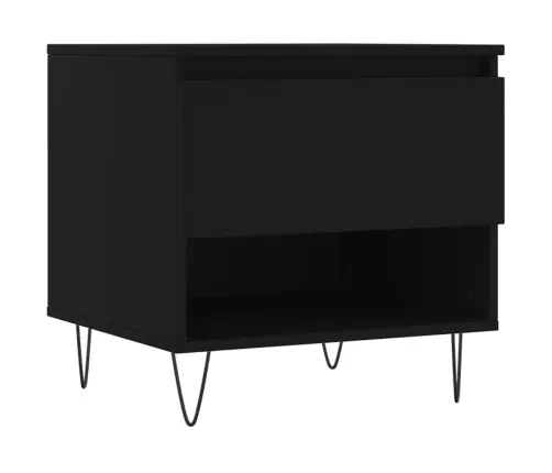 Kafijas Galdiņš, Melns, 50X46X50 Cm, Inženierijas Koks Vidaxl