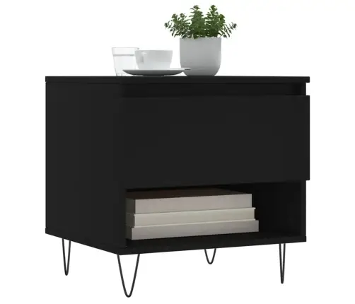 Kafijas Galdiņš, Melns, 50X46X50 Cm, Inženierijas Koks Vidaxl