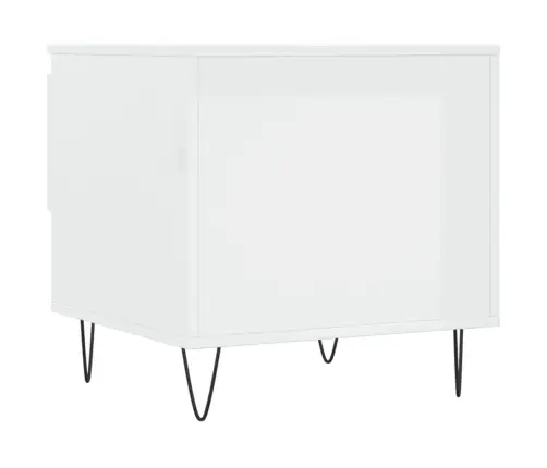 Kafijas Galdiņš, Spīdīgi Balts, 50X46X50 Cm, Inženierijas Koks Vidaxl