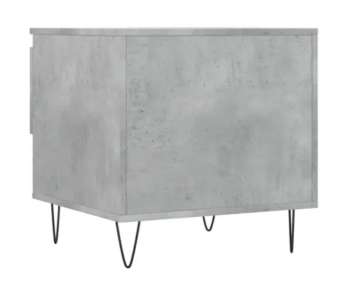 Kohvilauad 2 Tk, Betoonhall, 50 X 46 X 50 cm Tehispuit