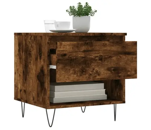 Kohvilaud, 2 Tk, Suitsutatud Tamm, 50X46X50 cm Tehispuit