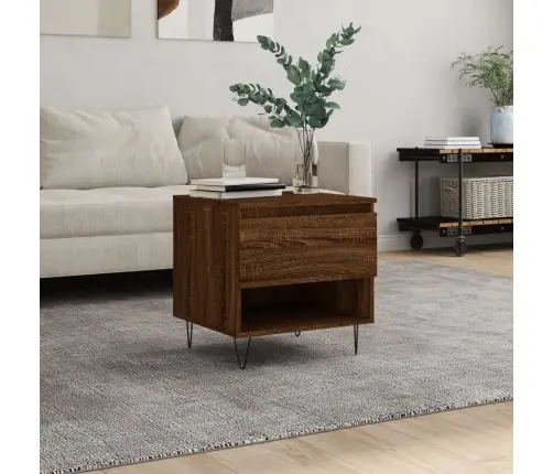 Kavos Staliukas, Rudas Ąžuolo, 50X46X50cm Apdirbta Mediena Kavos Staliukas, Rudas Ąžuolo, 50X46X50cm Apdirbta Mediena