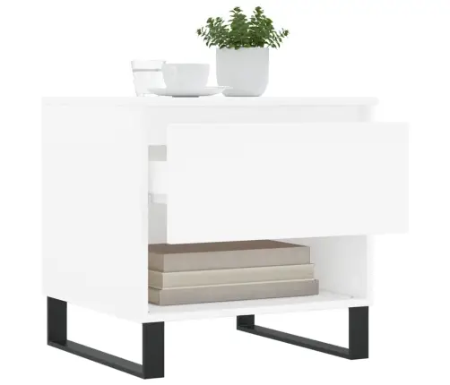 Kavos Staliukas, Baltos Spalvos, 50X46X50cm Apdirbta Mediena