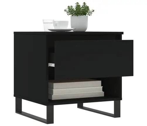 Kafijas Galdiņi, 2 Gab., Melni, 50X46X50 Cm, Inženierijas Koks Vidaxl