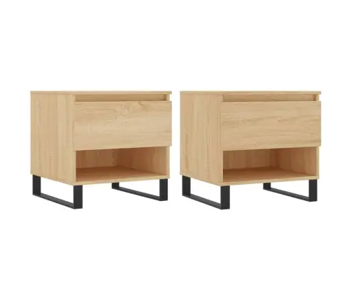 Kafijas Galdiņi, 2 Gab., Ozola, 50X46X50 Cm Vidaxl