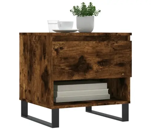 Kohvilaud, 2 Tk, Suitsutatud Tamm, 50X46X50 cm Tehispuit