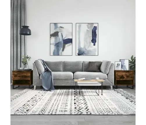 Kohvilaud, 2 Tk, Suitsutatud Tamm, 50X46X50 cm Tehispuit