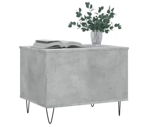 Kafijas Galdiņš, Betona Pelēks, 60X44,5X45 Cm Vidaxl