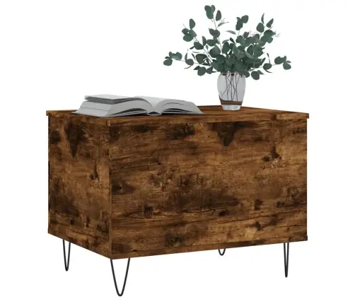 Kafijas Galdiņš, Kvēpināta Ozolkoka, 60X44,5X45 Cm Vidaxl Kafijas Galdiņš, Kvēpināta Ozolkoka, 60X44,5X45 Cm Vidaxl