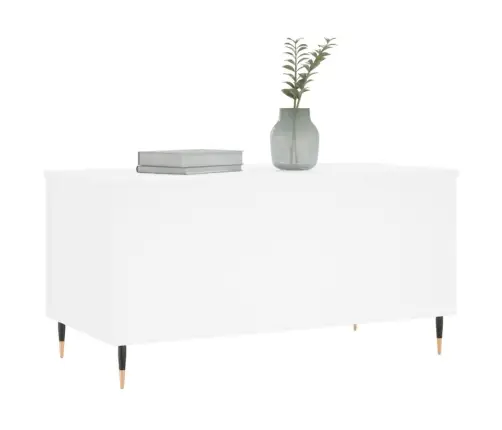 Kafijas Galdiņš, Balts, 90X44,5X45 Cm, Inženierijas Koks Vidaxl