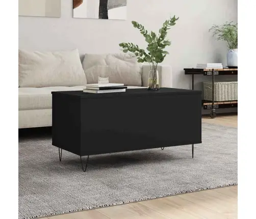Kohvilaud, Must, 90 X 44,5 X 45 cm Tehispuit