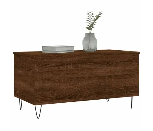 Kavos Staliukas, Rudas Ąžuolo, 90X44,5X45cm Apdirbta Mediena