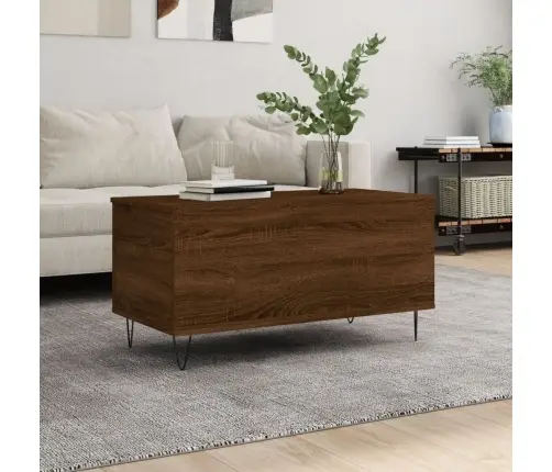 Kavos Staliukas, Rudas Ąžuolo, 90X44,5X45cm Apdirbta Mediena