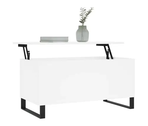Kohvilaud, Valge, 90 X 44,5 X 45 cm Tehispuit