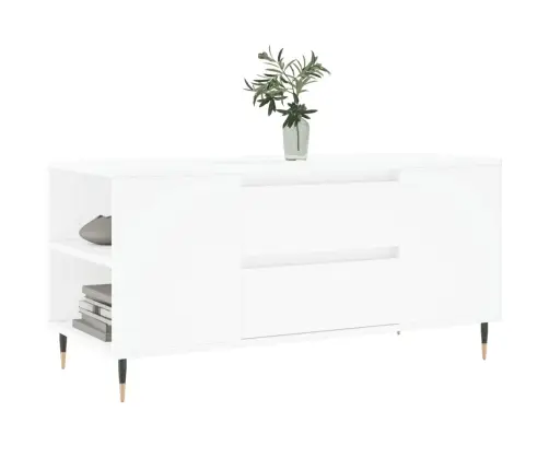 Kohvilaud, Valge, 102 X 44,5 X 50 cm Tehispuit