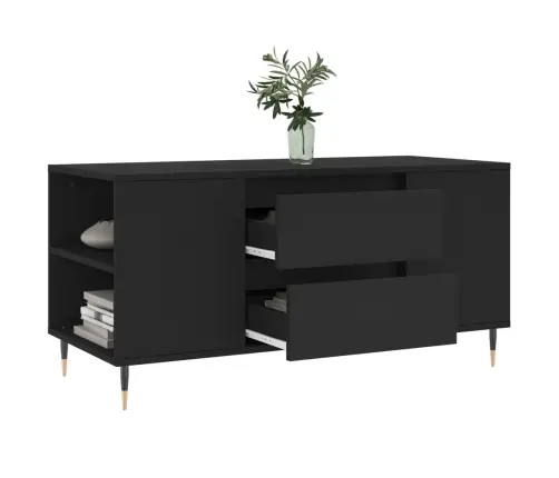 Kohvilaud, Must, 102 X 44,5 X 50 cm Tehispuit