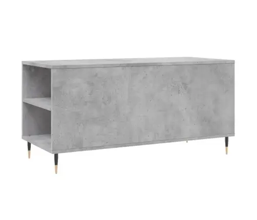 Kafijas Galdiņš, Betonpelēks, 102X44,5X50 Cm, Inženierijas Koks Vidaxl