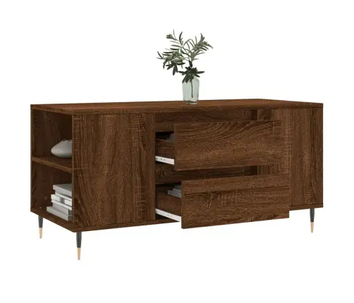 Kavos Staliukas, Rudas Ąžuolo, 102X44,5X50cm Apdirbta Mediena