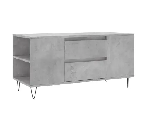 Kafijas Galdiņš, Betonpelēks, 102X44,5X50 Cm, Inženierijas Koks Vidaxl